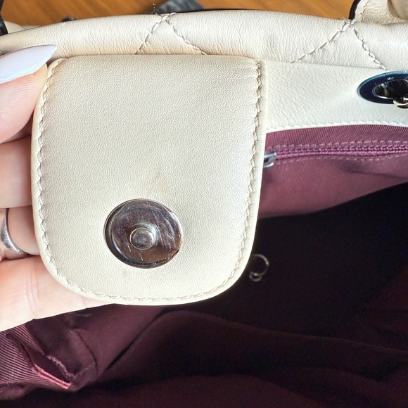 CHANEL Cream  & Black Tote Bag - Picture 14 of 16